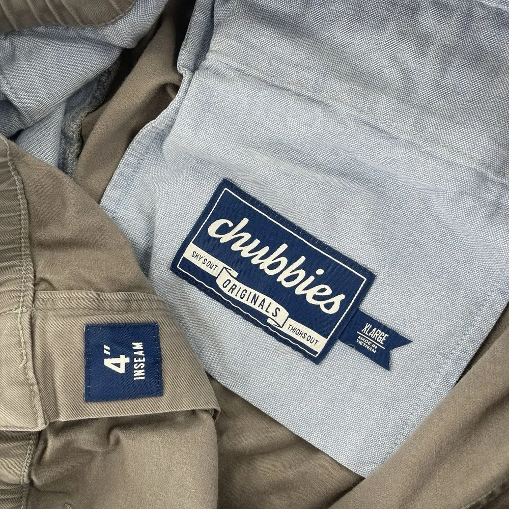 Chubbies Staples Chino Shorts Mens XL Gray 4